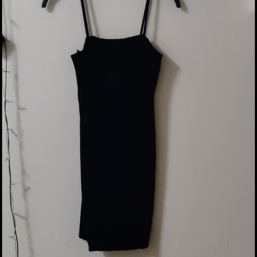 Little black velvet dress